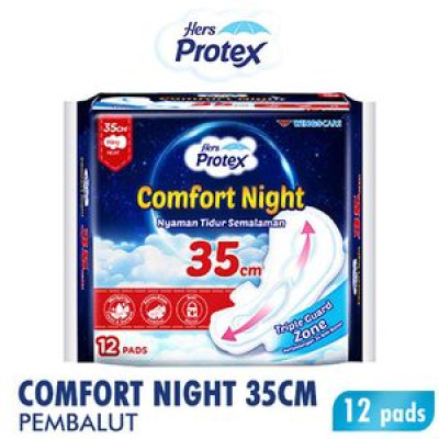 Her's Protex Comfort Night 12'S Wing 35Cm